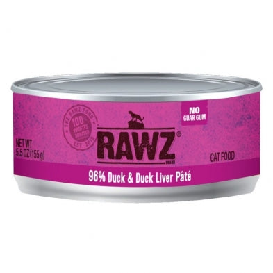Rawz Duck & Duck Liver Pate Canned Cat Food