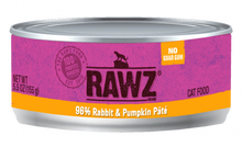 Load image into Gallery viewer, Rawz 156g Rabbit &amp; Pumpkin Pate Canned Cat Food