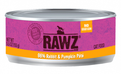 Rawz Rabbit & Pumpkin Pate Canned Cat Food