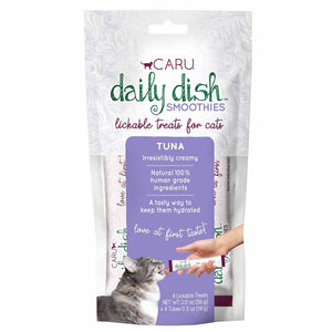 Caru Daily Dish Tuna Smoothies 56g Lickable Treats for Cats