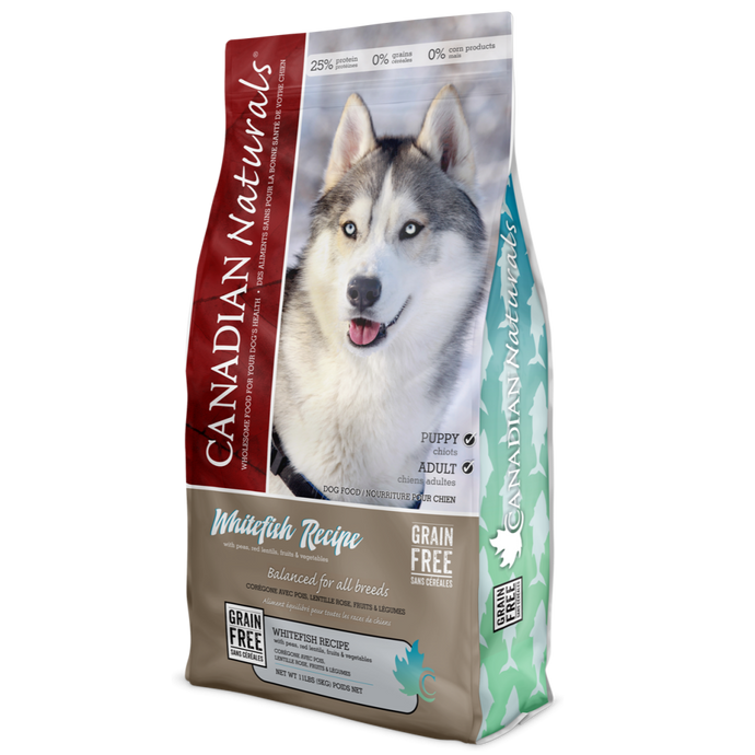 Canadian Naturals Grain Free Whitefish 11.36kg Dog Food