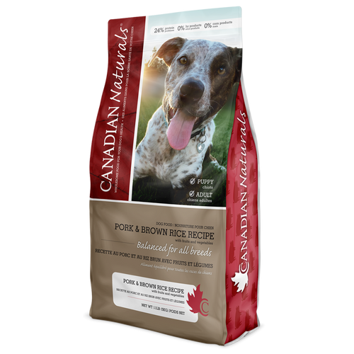 Canadian Naturals Pork & Brown Rice 13.6kg Dog Food