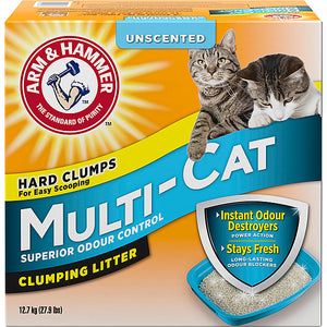 Arm & Hammer Multi-Cat Clumping Unscented 12.7KG Cat Litter