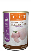 Load image into Gallery viewer, Instinct Dog 374g Limited Ingredient Diet Rabbit Canned Dog Food Case 6 x 374g