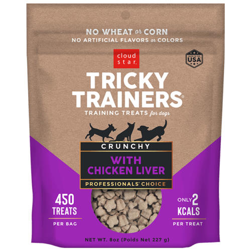 Cloud Star Tricky Trainers Crunchy With Chicken Liver 227g Dog Treats