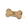 Tall Tails Natural Leather Wool Bone 6IN Dog Toy
