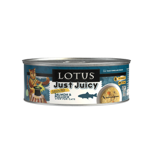 Lotus Grain-Free Just Juicy Salmon & Pollock Stew 150g Canned Cat Food