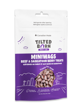 Load image into Gallery viewer, Tilted Barn 100g Canadian Beef &amp; Saskatoon Berry Miniwags Dog Treats