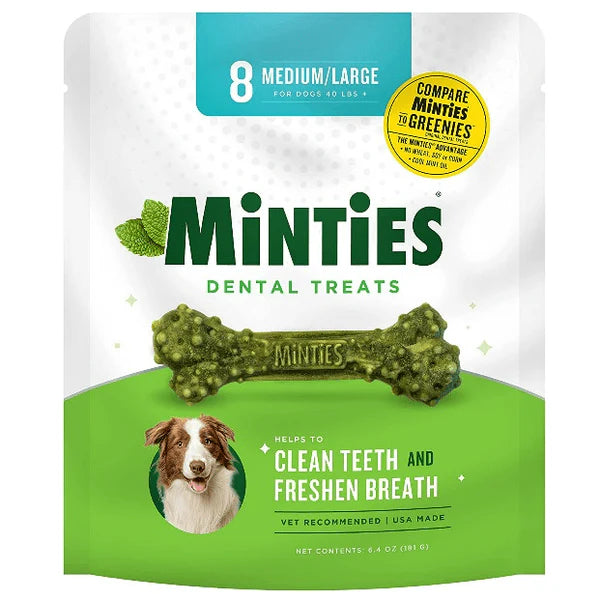 Minties Maximum Mint Medium/Large Dental Chews
