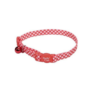 Coastal Adjustable Safe Cat Fashion Collar 8-12IN Breakaway Checkered