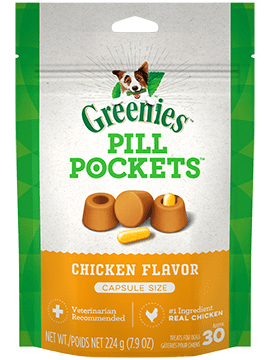 Pill Pockets Chicken Caps Dog Treats