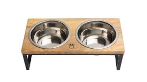 GF Pet Wood & Metal Pet Feeder