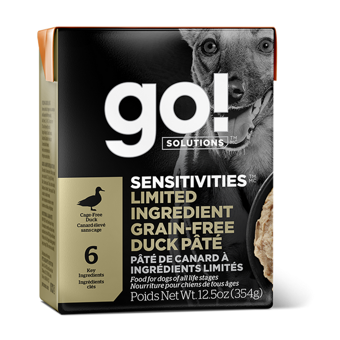 GO Sensitivities Limited Ingredient Grain-Free Duck Pate 354g Canned Dog Food