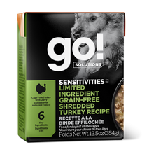 Load image into Gallery viewer, GO Sensitivities Limited Ingredient Grain-Free Shredded Turkey 354g Canned Dog Food