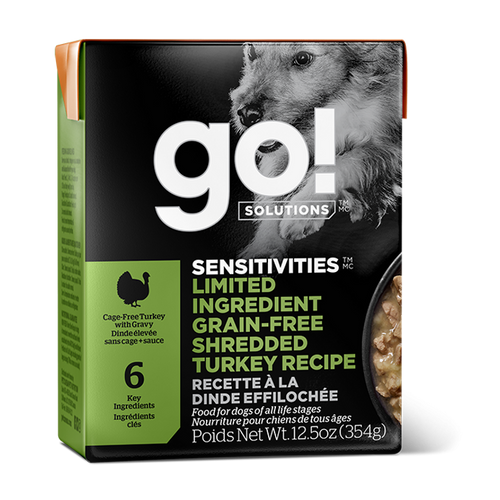 GO Sensitivities Limited Ingredient Grain-Free Shredded Turkey 354g Canned Dog Food