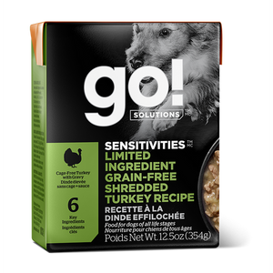 GO Sensitivities Limited Ingredient Grain-Free Shredded Turkey 354g Canned Dog Food