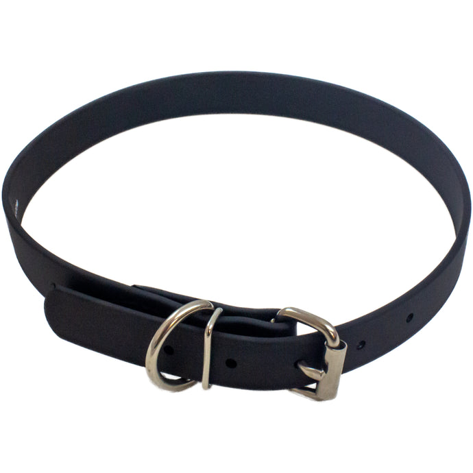 Biothane Metal Buckle Black Dog Collar