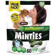 Load image into Gallery viewer, Minties Maximum Mint Tiny/Small Dental Chews