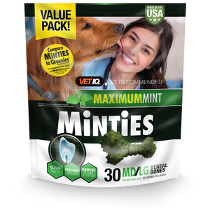 Minties Maximum Mint Medium/Large Dental Chews