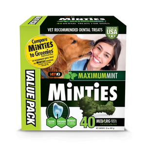 Minties Maximum Mint Medium/Large Dental Chews