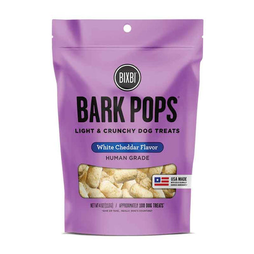 BIXBI Bark Pops Light & Crunchy White Cheddar 113g Dog Treats