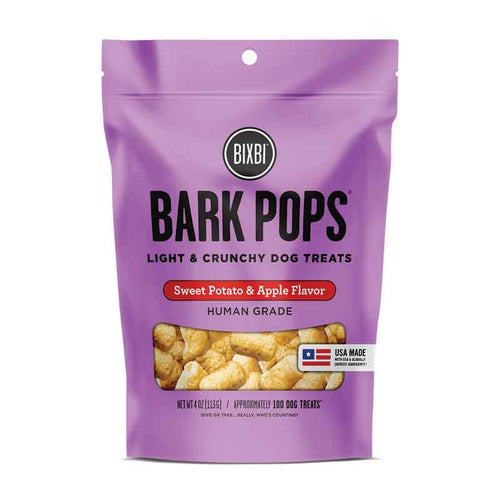 BIXBI Bark Pops Light & Crunchy Sweet Potato & Apple 113g Dog Treats