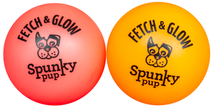 Spunky Fetch & Glow Small 2 pack Dog Toy