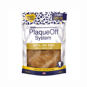 PlaqueOff Dental Care Bones Chicken & Pumpkin 482g