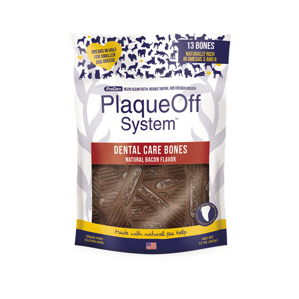 PlaqueOff Dental Care Bones Bacon 482g