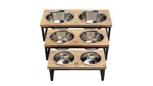 GF Pet Wood & Metal Pet Feeder