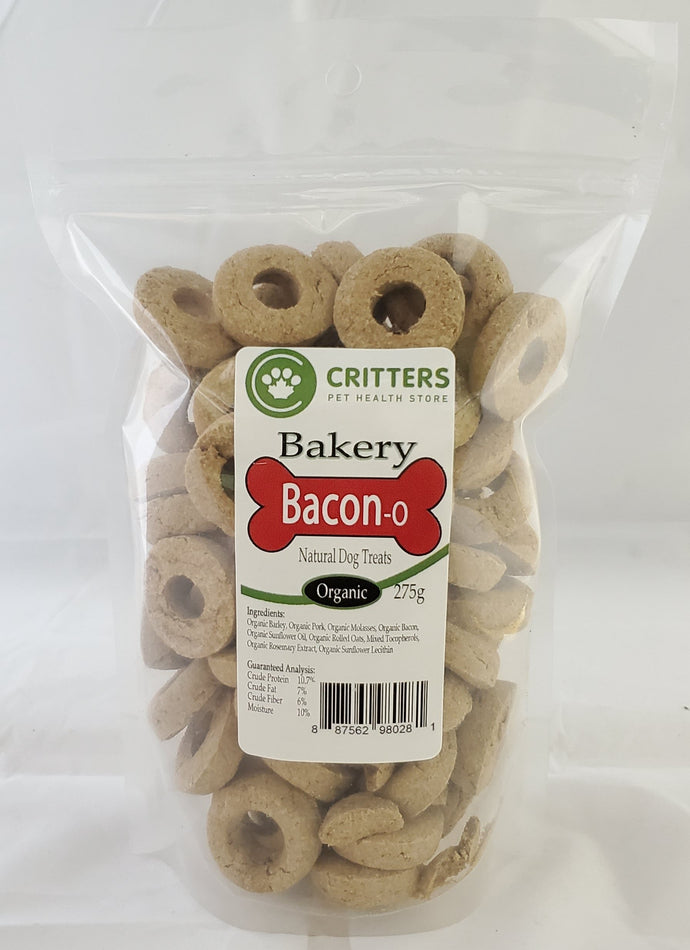 Critters Bakery Bacon Organic Dog Biscuits