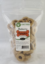 Load image into Gallery viewer, Critters Bakery Pumpkin Organic Dog Biscuits