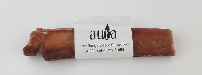 Free Range Bully Stick Super 5-6 inch Dog Chew Odour Controlled