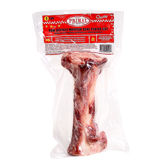 Primal Raw Bone Buffalo Center Raw Dog Chew