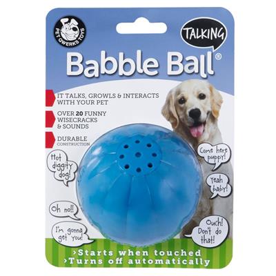 Pet Qwerks Talking Babble Large Ball