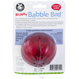 Pet Qwerks Blinky Babble Large Ball