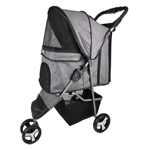 Dogline Pet Stroller Grey