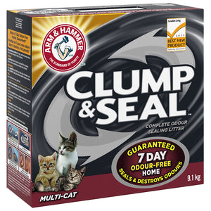 Arm & Hammer Multi-Cat Clump & Seal Unscented 9.1KG Cat Litter