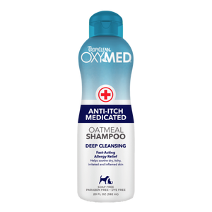 Tropiclean OxyMed Anti-Itch Medicated Shampoo 592ml Dog & Cat