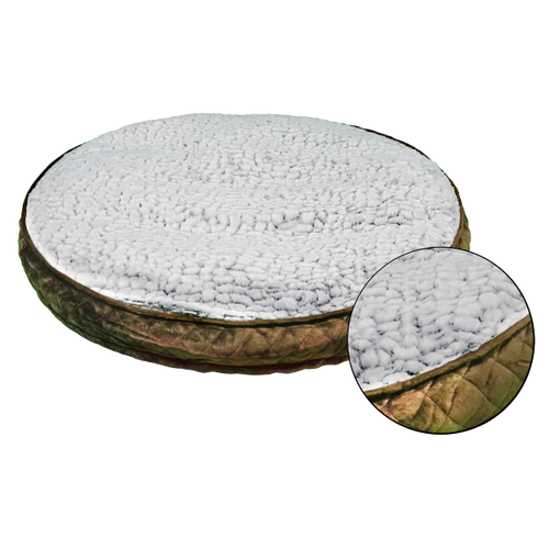 Pure Comfort Accented Round 36 Inch Dog Bed