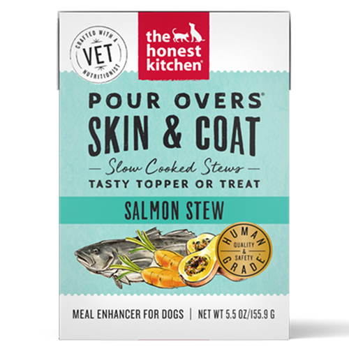 Honest Kitchen Skin & Coat Salmon Stew Pour Over Dog Food Topper