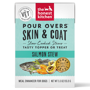 Honest Kitchen Skin & Coat Salmon Stew Pour Over Dog Food Topper