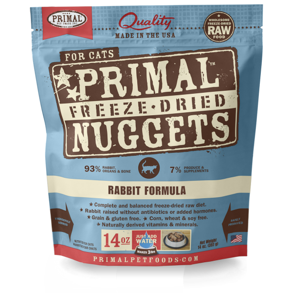 Primal Rabbit Freeze Dried Nuggets Cat Food