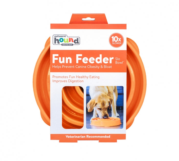 Outward Hound Fun Slow Feeder Orange – Critters Pet Health Store