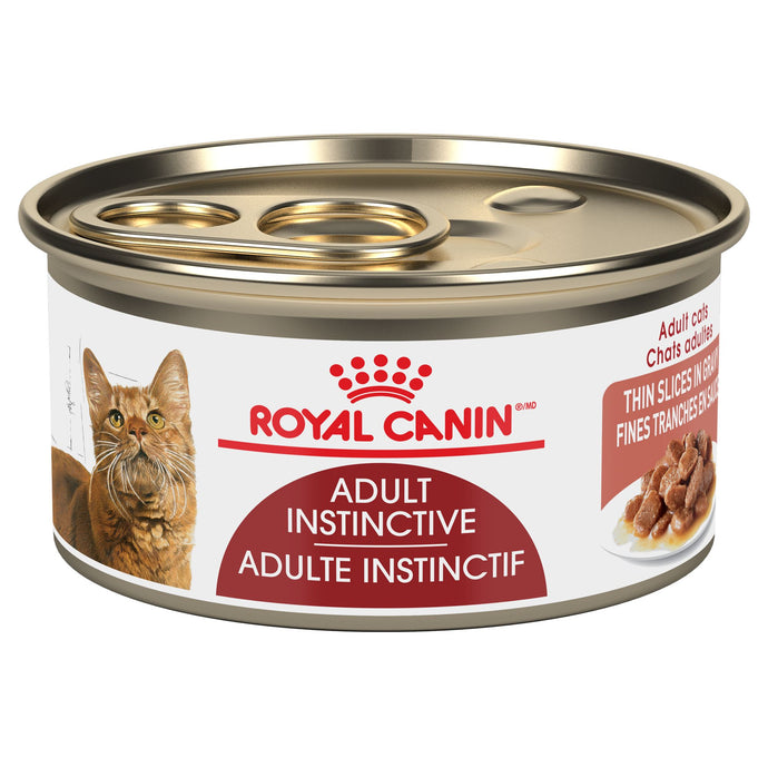 Royal Canin Feline Health Nutrition Instinctive Adult Thin Slices in Gravy Canned Cat Food
