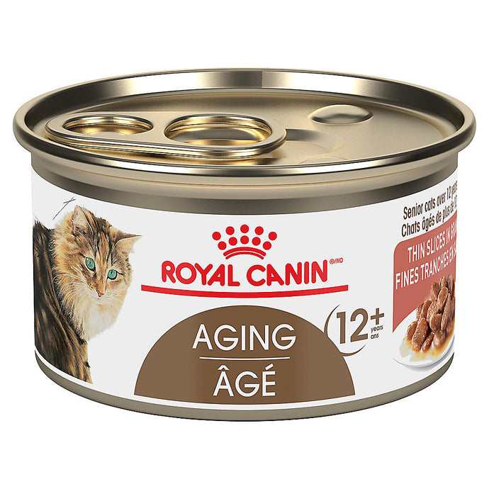 Royal Canin Feline Health Nutrition Aging 12+ Thin Slices in Gravy Canned Cat Food