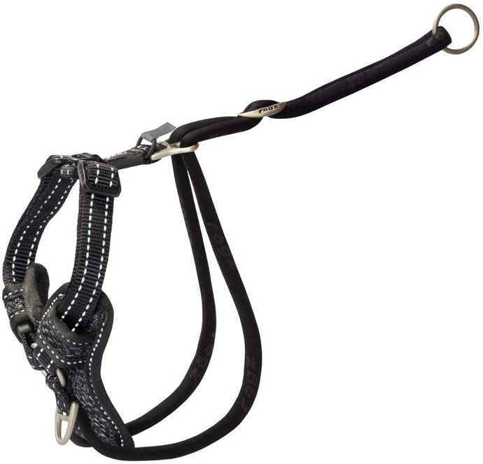 Rogz Stop-Pull Dog Harness Black