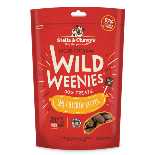 Stella & Chewy's Wild Weenies Chicken 326g Freeze Dried Dog Treats