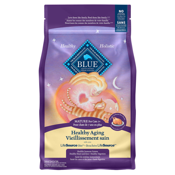 Blue healthy aging cat on sale food