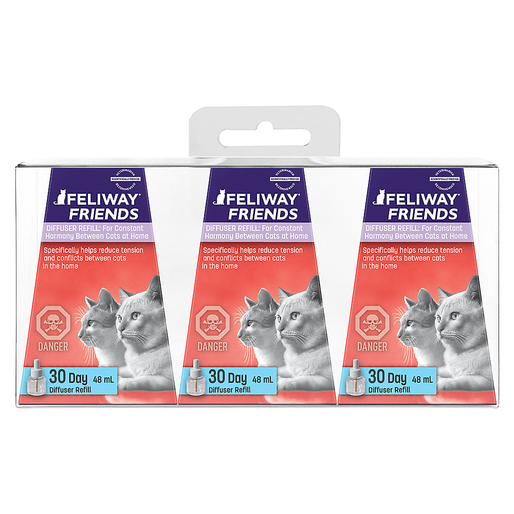 Feliway Friends Calming Diffuser Refill 48ml 3 Pack for Cats – Critters Pet  Health Store